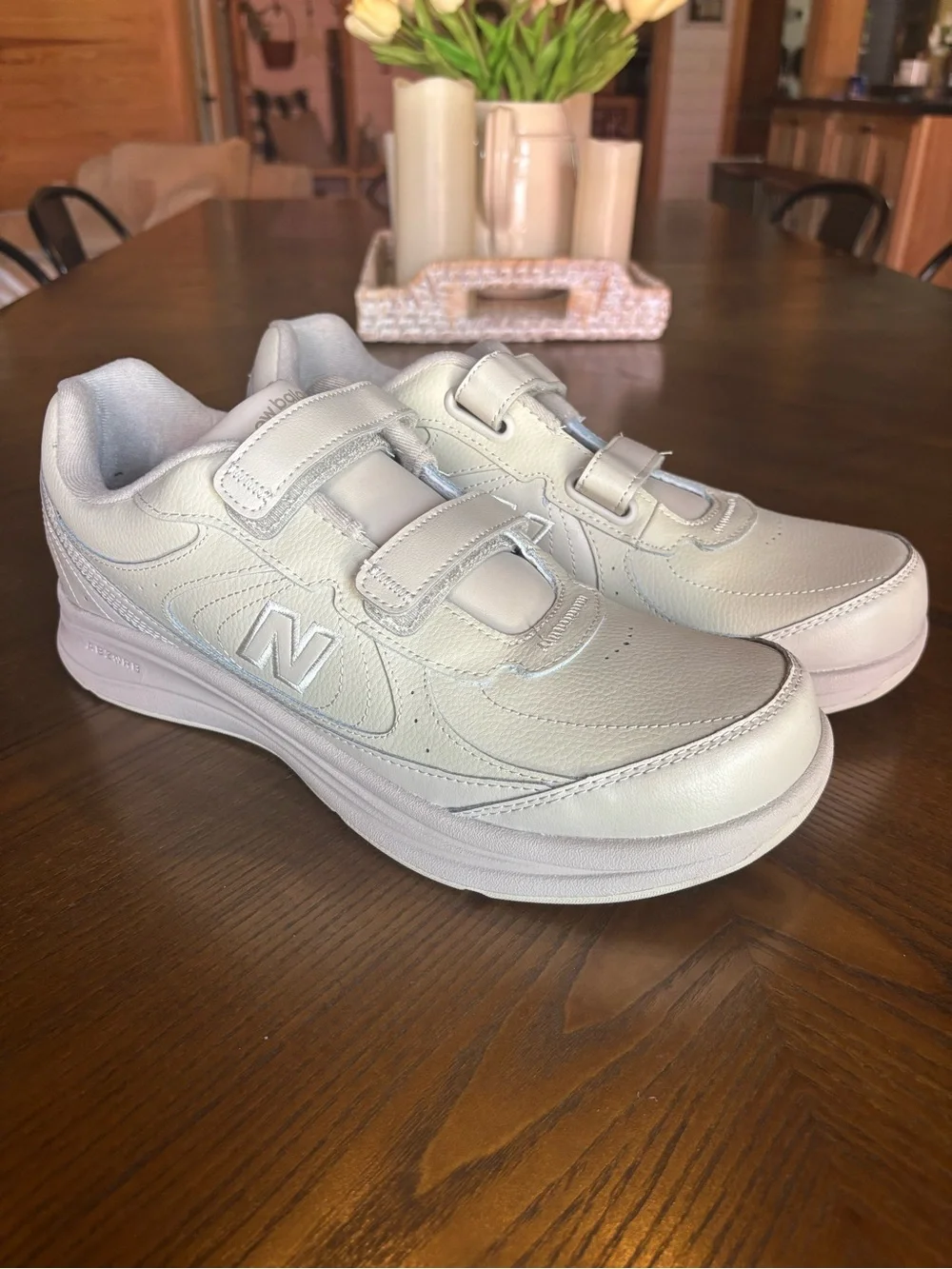 New Balance MW577VB Walking Shoes Men’s 11.5 4E Extra Wide Beige Velcro
